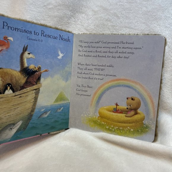 Tiny Bear's Bible; Furry Bible Stor- 9780310710820, board book, Lloyd-Jones - Picture 6 of 8